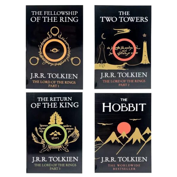 4Books-Set-The-Fellowship-Of-The-Ring-The-Hobbit-Stories-And-Interests-Extracurricular-Reading-Foreign-Classic-5