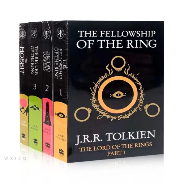 4Books-Set-The-Fellowship-Of-The-Ring-The-Hobbit-Stories-And-Interests-Extracurricular-Reading-Foreign-Classic