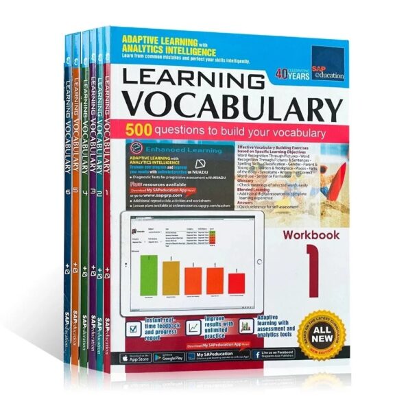6-Books-Set-of-Singapore-s-Vocabulary-of-SAP-Learning-Vocabulary-1-6st-Grade-English-Books