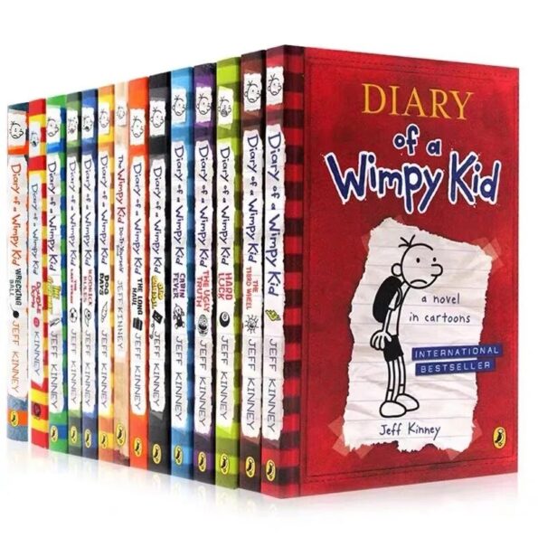 8-Books-set-1-8-9-16-English-Diary-of-A-Wimpy-Kid-Comic-Novel-Storybook-1