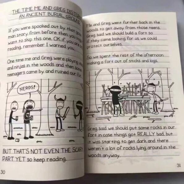 8-Books-set-1-8-9-16-English-Diary-of-A-Wimpy-Kid-Comic-Novel-Storybook-5