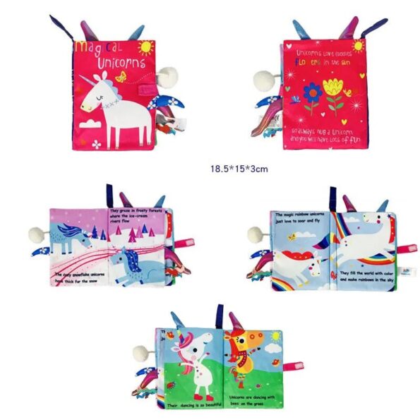 Hot-Sale-0-36Month-Baby-Early-Learning-Educate-Toy-Tail-Cloth-Book-Parent-child-Interactive-Sound-4